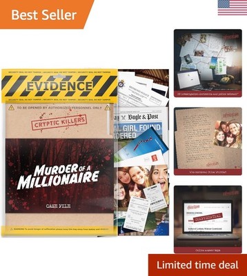 Unsolved Murder Mystery Game - Cold Case File Investigation - Detective Clues...
