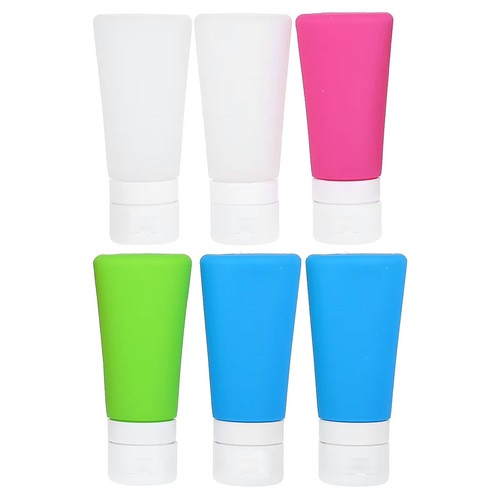 Essentials, 6 Silicone Bottles, 3 oz Each