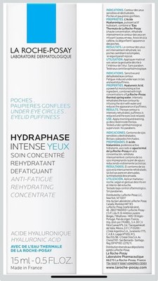 La Roche-Posay Hydraphase HA Eyes Anti-Fatigue 24H Moisture Concentrate 0.5oz.