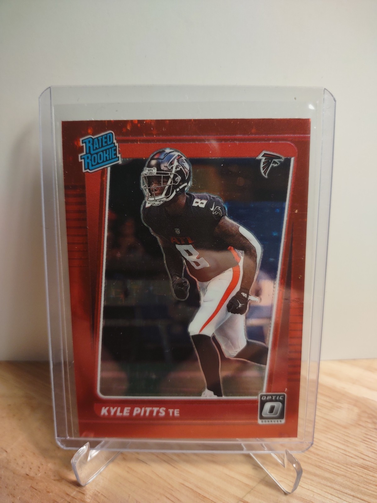 2021 Panini Donruss Optic - Rated Rookie Kyle Pitts #211 Red Hyper Prizm (RC)