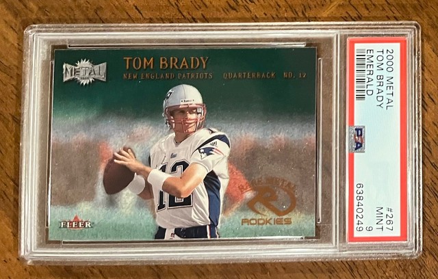 2000 Metal Emerald Tom Brady SP RC PSA 9 Low Total Pop 27 Higher/226 Lower!🔥