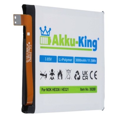 Akku für Nokia HMD Heart TA-1044 TA-1063 - HE321 HE336 - Li-Polymer 2900mAh