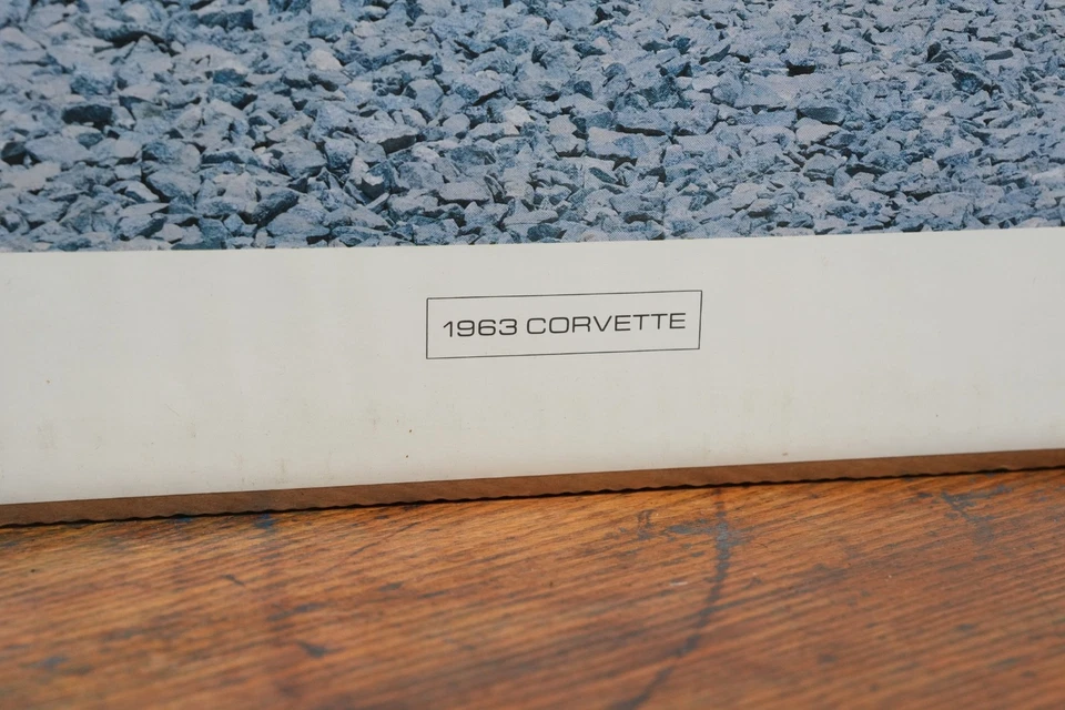 Corvette 1963 sala de exposición póster concesionario promoción coche foto exhibición vintage rojo Foto 4 de 4