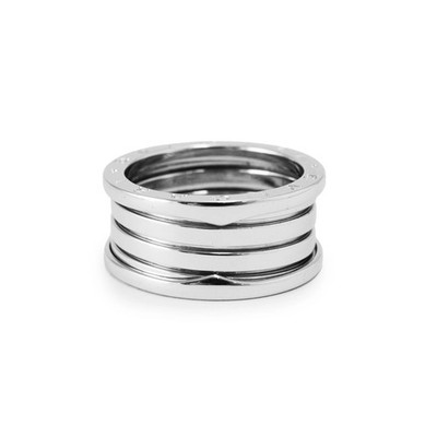 Men s Bvlgari B.zero1 18K White Gold Four Band Ring