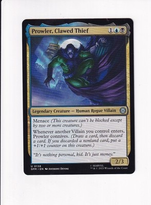MAGIC THE GATHERING MTG MARVEL'S SPIDER-MAN PROWLER, CLAWED THIEF (#2)