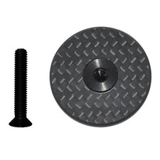 Elegante tappo nero con viti in titanio perfetto per strada e per bici mtb