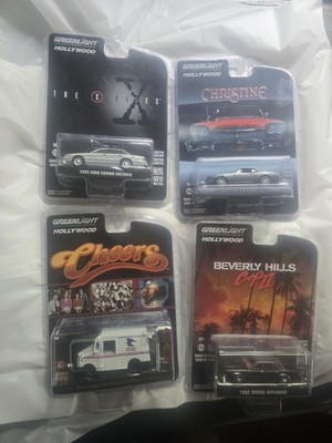GreenLight Hollywood 1:64 Limited Edition Lot of 4 X-Files/Christine/Cheers