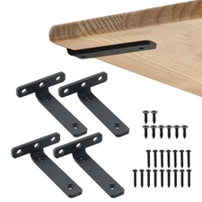 Alise Floating Shelf Brackets 4 Pcs,L Brackets for Wood Board,Wall Hidden She...