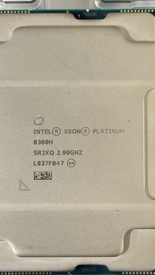 Intel Xeon Platinum 8380H 28 Core 2.90GHz 38.5MB L3 4S/8S Scalable 250W 56T CPU