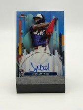 2025 Topps Finest Jhonkensy Noel #FA-JN Finest Autographs Sky Blue 122/150