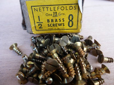 GKN NETTLEFOLDS RAISED HEAD CHROME PLATED BRASS WOOD SCREWS Qty 20 4 x 1" GKN NETTLEFOLDS RAISED HEAD CHROME PLATED BRASS WOOD SCREWS Qty 20 4 x 1"
