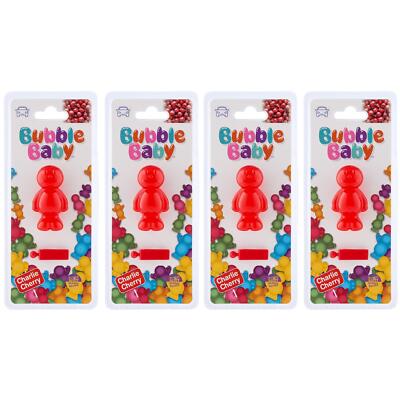 4x Bubble Baby 3D Lüftungsclip Lufterfrischer frischer Kirschduft Auto Wohnwagen Haus