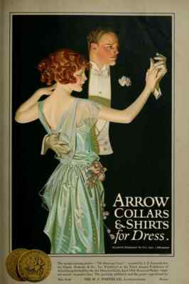 A4 Druck Leyendecker Joseph um 1874 1951 Reklame Verkauf Mag 1924 Pfeilhalsbänder