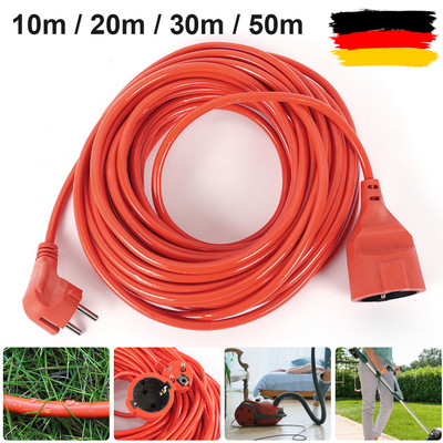 Neu Verlängerungskabel Garten Außen 10m50m Gummikabel 230V Stromkabel