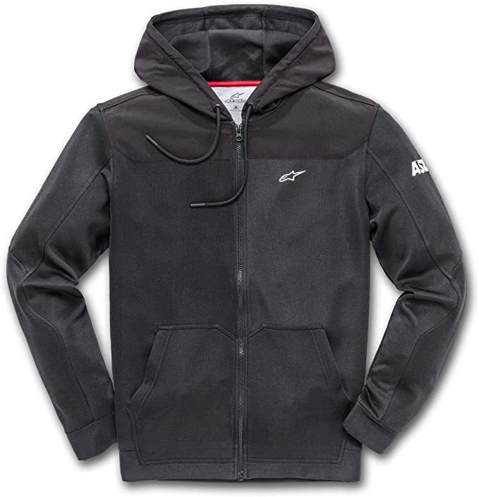 Alpinestars Venom Fleece Zip Fleece with Hoody/Hoodie Black