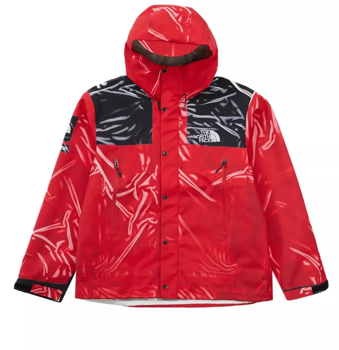 Veste Supreme The North Face bande imprimée coque coque trompe L’oiel XL