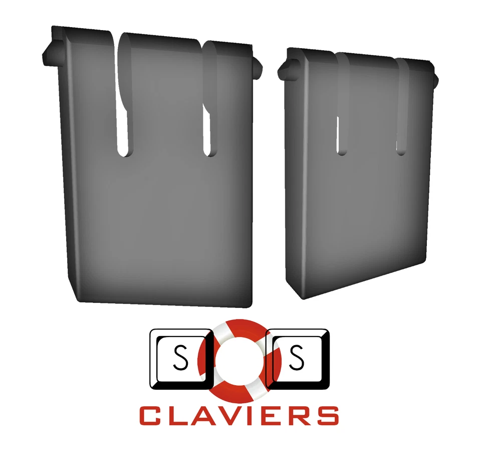 Logitech G213 Prodigy Keyboard Spare Replacement Tilt Leg Stand Foot Feet Set - Image 2 of 4