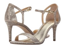 MICHAEL Michael Kors Simone Mid Glitter Sandal Silver Sand 5.5/6/9/9.5/11 New