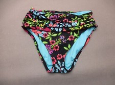 Blue Rod Beattie Size 4 Womens Tummy Control Stretch Cheeky Bikini Bottom 5F
