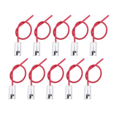 10pcs BA9S Female Socket Adapter Wiring Harness for
