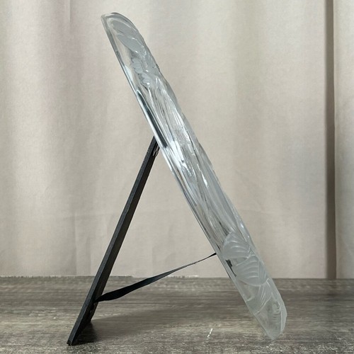 Vintage Crystal Glass Picture Frame with Elegant Fish & Floral Accents - Picture 9 of 9