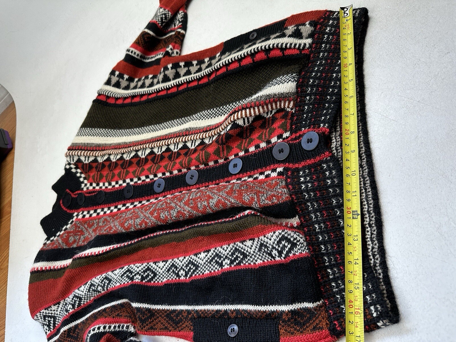 Peruvian Connection 100% Alpaca Button Sweater Si… - image 15