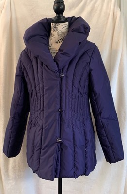 Women's Centigrade Purple DOWN! Puffer Coat Fitted - Size M Excellent Condition