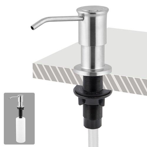 17 Oz Kitchen Sink Soap Dispenser Pump Bottle Stainless Steel Hand Liquid Pump - Picture 3 of 14