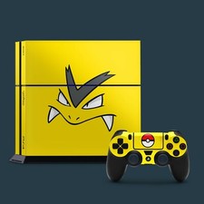 PS4 Vinyl Skin & 2x Controller Skins, Pok&eacute;mon Themed.