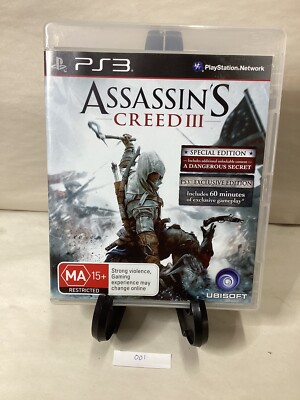 Assassin's Creed III 3 complet sur Playstation 3 PS3 - FR TBE