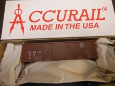 HO SCALE ACCURAIL 1181 ST LOUIS BROWNSVILLE & MEXICO GCL MOPAC 40' BOX CAR KIT