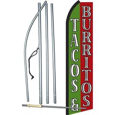 Tacos Burritos Swooper Flag Kit