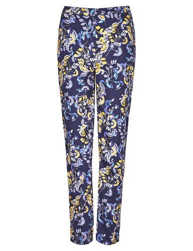 Una Leaf Roma Rise Tapered Leg Trousers 
