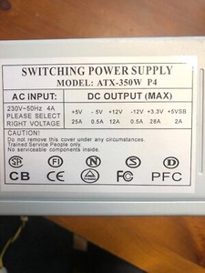 350 Watt PC Netzteil