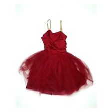 Weissman Mad Rush 16330 Red Twist Halter Degas Tutu Dance Dress Costume Size M