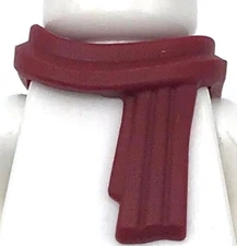 Lego New Dark Red Minifigure Scarf Long Wrapped 