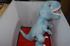 Jurassic Park World Blue Velociraptor Plush Dinosaur 20" Stuffed Animal Toy F8