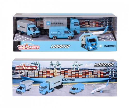MAJORETTE · MAERSK LOGISTICS 4-VEHICLE GIFTPACK · BRAND NEW & SEALED - Picture 13 of 13