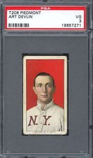 1909 T206 Piedmont 150 Art Devlin PSA 3 19657271