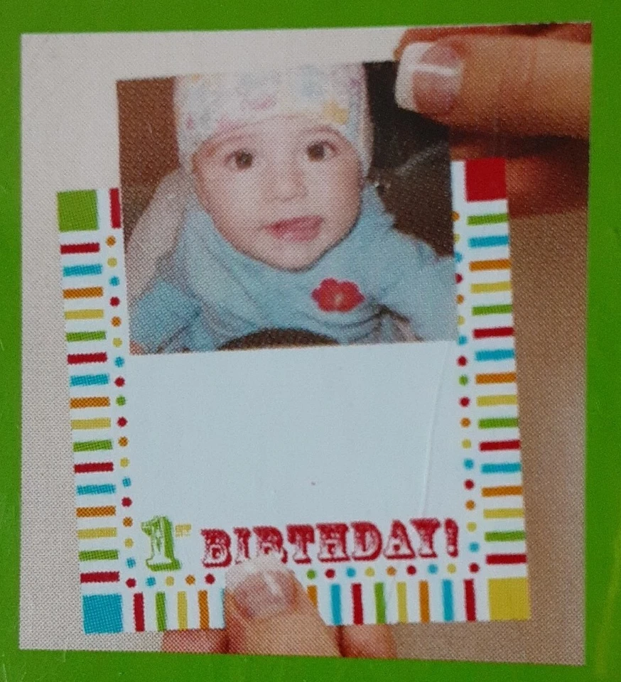 Marco de fotos de primer cumpleaños para bebé 8 piezas posavasos decoraciones de fiesta favores 4x4 pulgadas Foto 3 de 4