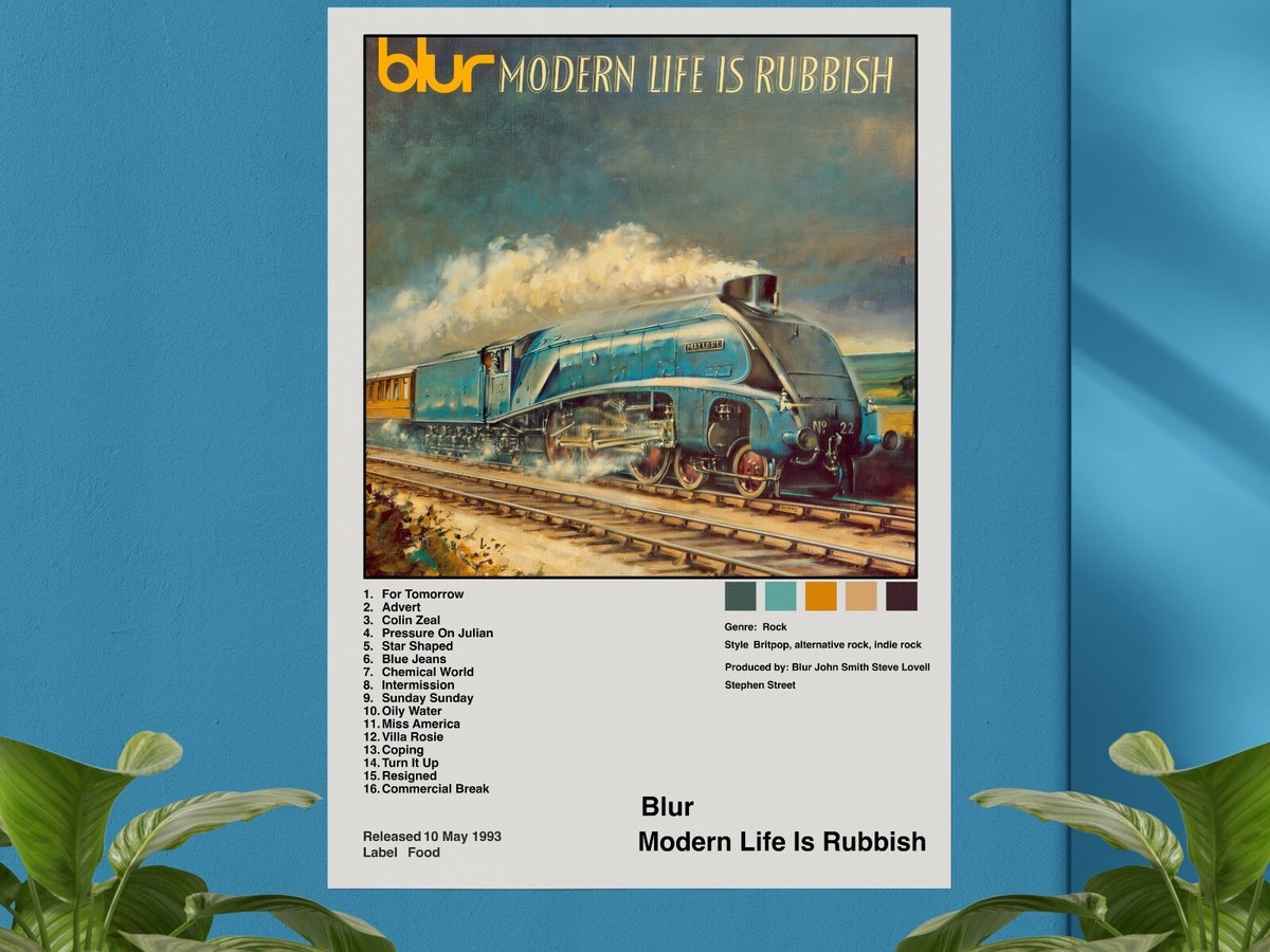 Blur Modern Life is Rubbish Fine Art Album Music Poster | eBay UK