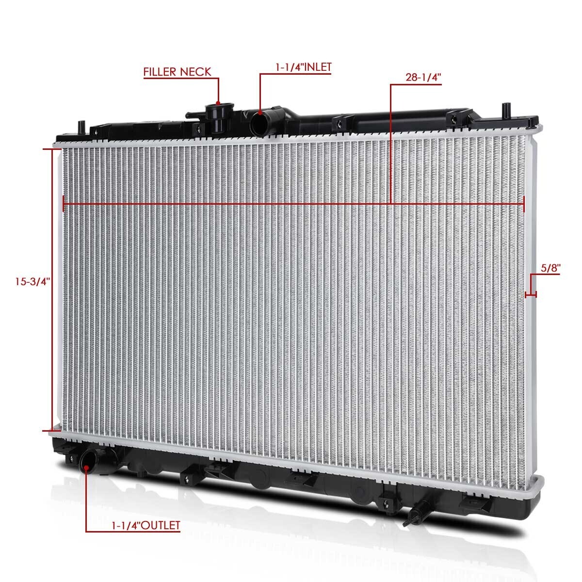 DPI 2431 Aluminum Core Racing Cooling Radiator for 01-03 Acura CL/TL 3 ...