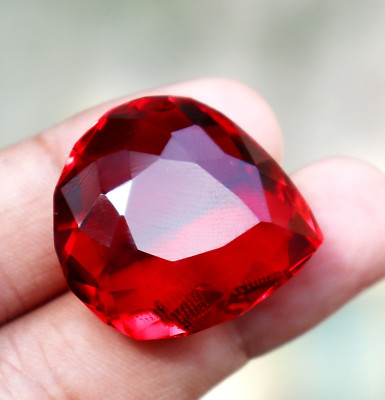 Red Ruby CERTIFIED 74-76 Ct AAA+ Natural Loose Gemstone Pear Shape Best Offer