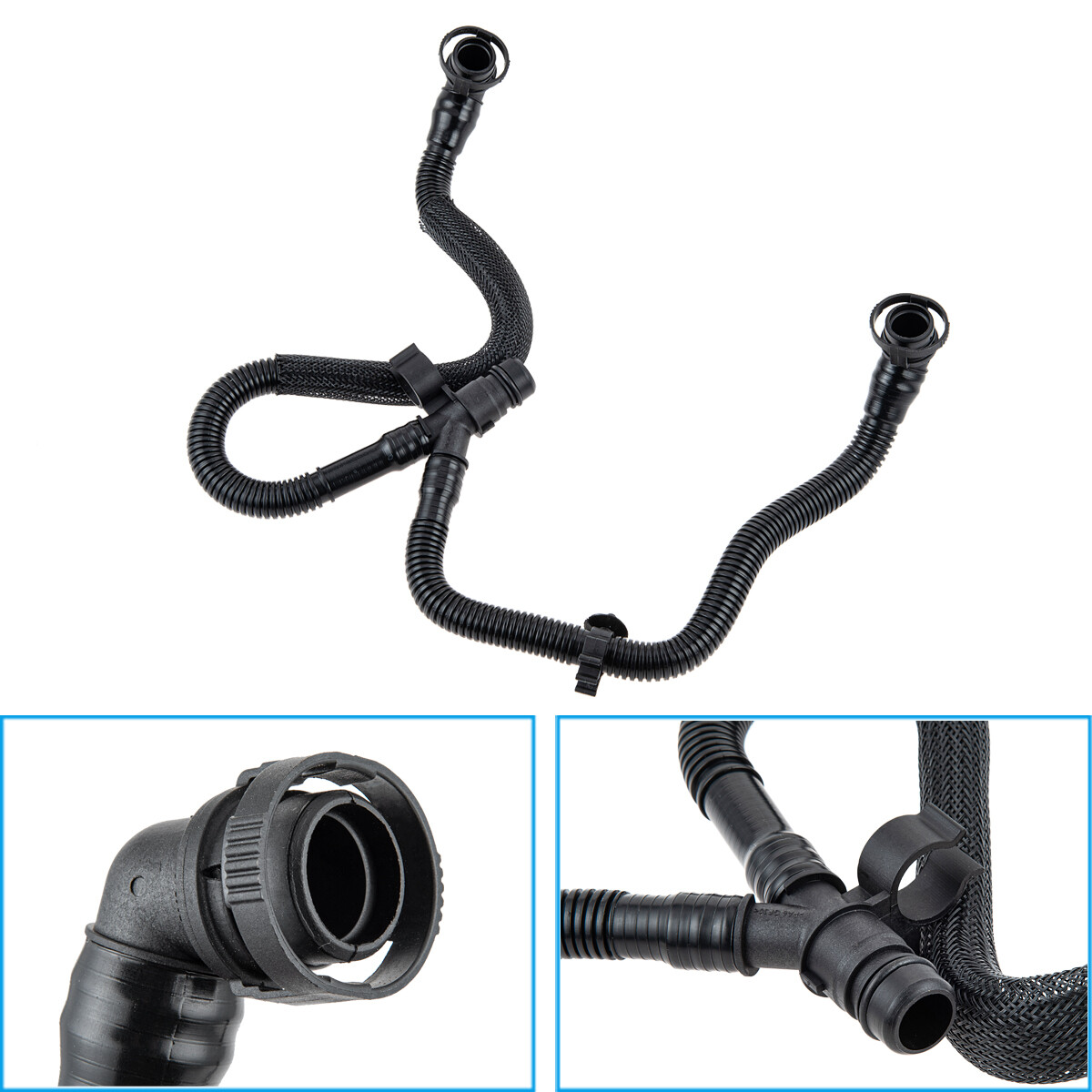Plastic Cylinder Head Cover Breather Hose For Audi A4 A5 A6 A7 Q5 Q7 VW Touareg