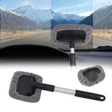 Car Windshield Cleaning Tool, Microfiber Window Cleaner with Washable and 