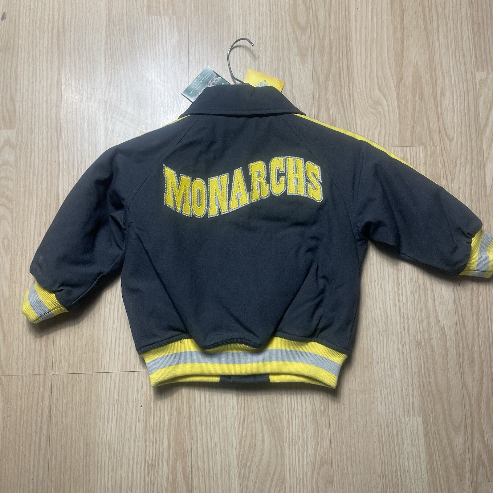 Vintage Stall & Dean KC MONARCHS Negro Baseball League Varsity Jacket Size 2T