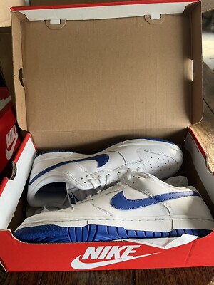 [DV0831-104] Mens Nike DUNK LOW 'WHITE HYPER ROYAL' Size 13 Men s - Original Box