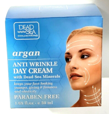 Dead Sea Collection Argan Anti Wrinkle Day Cream Dead Sea Minerals 1.69oz