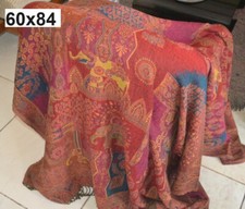 THROW 100 CASHMERE LUXURY PASHMINA MODERN JAMAVAR BLANKET 8 PLY 17 DESIGN CHOIC