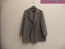 Theory Women's Clairene Grey Melange Coat Medium J0401403